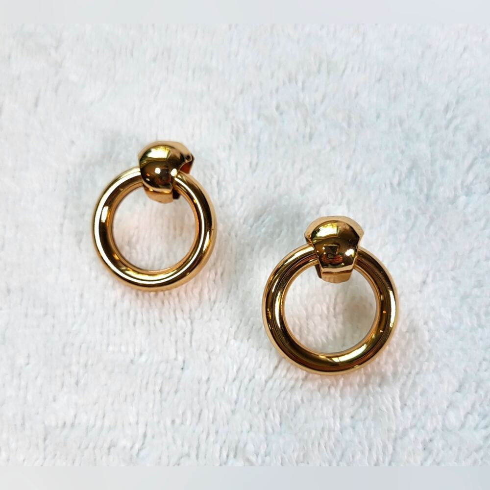 Doorknocker Gold Drop Earrings - Classic Statement Jewelry